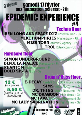 EPIDEMIC EXPERIENCE 2007 ZONE51 SELESTAT